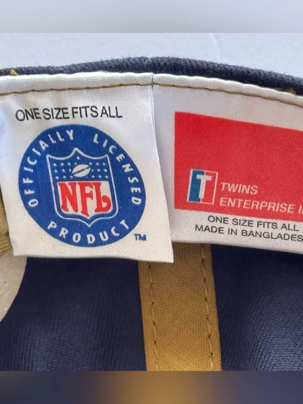 Rare St. Louis Rams NFL Ball Cap Navy Blue Cotton Vintage Game Day Hat